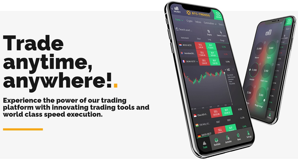 BTC Trends trading platform