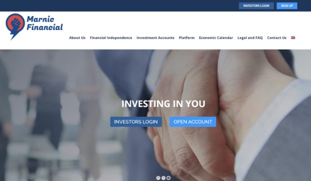 Marnic Financial website