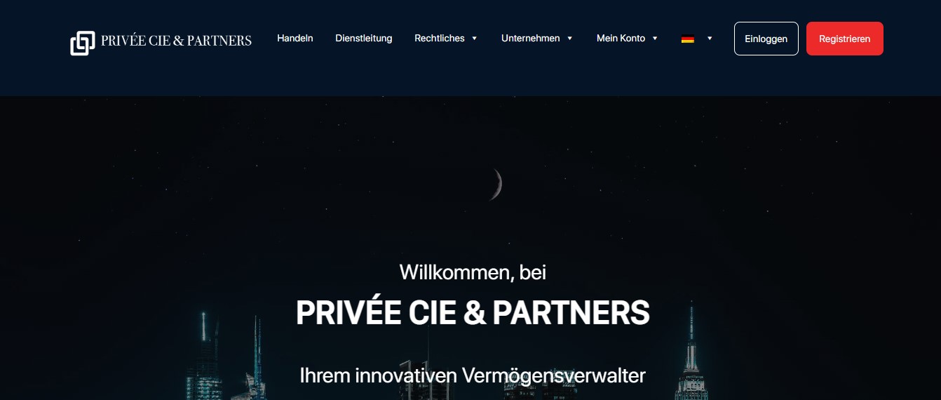 Privee Cie Partners website