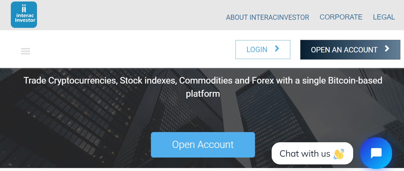 InteracInvestor website