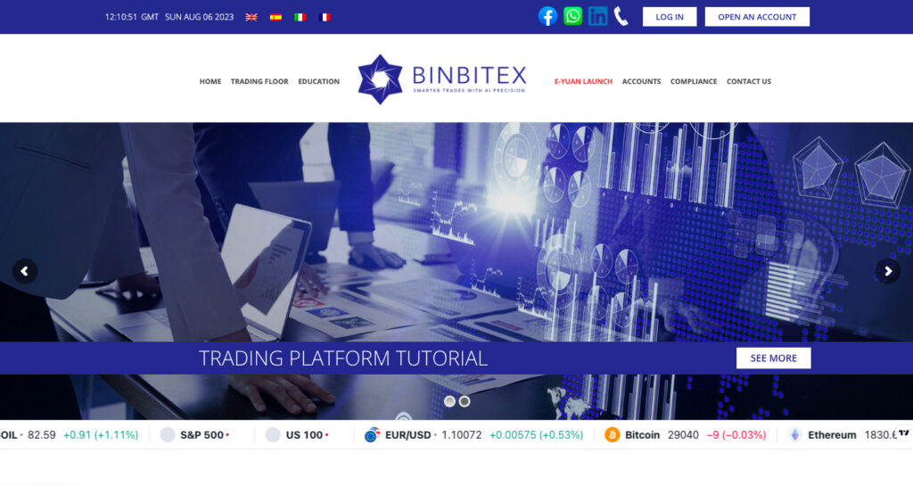 Binbitex trading platform