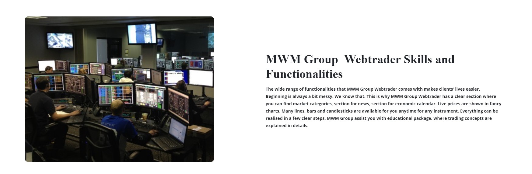 MWM Group Trading Platform